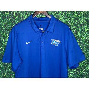 Middle Tennessee State MTSU Football Nike Player Issued XL Polo Shirt #98 Bivens
